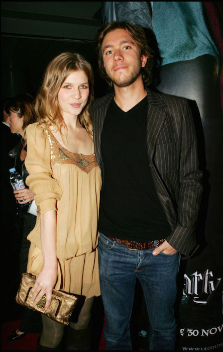Clemence Poesy with her ex-husband, Emeric Glayse
